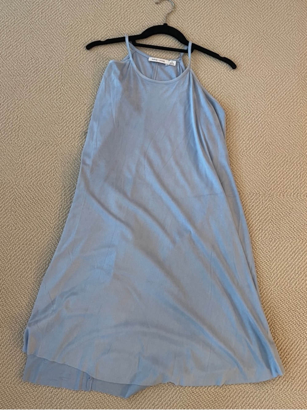 bishop + young Light Blue Mini Slip Dress